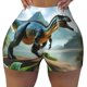 thumbnail image 2 of Fotbe Lake Forest Dinosaur A Shorts Sin Costuras – Shorts Deportivos de Cintura Alta para Mujer, Elásticos para Gimnasio, Yoga, Running o Ciclismo-Medium, 2 of 8