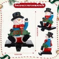 thumbnail image 4 of Ayieyill Christmas Snowman Stocking Holder, Resin Stocking Holders for Mantle Christmas Decorations, 4 of 7