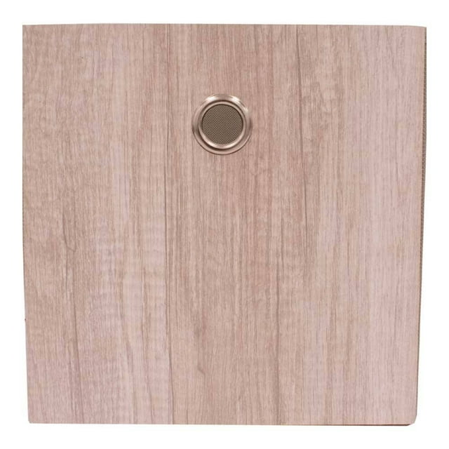 Cubo Organizador Mainstays de Polipropileno y Cartón Sólido Diseño Madera Gris 26.7 x 26.7 cm