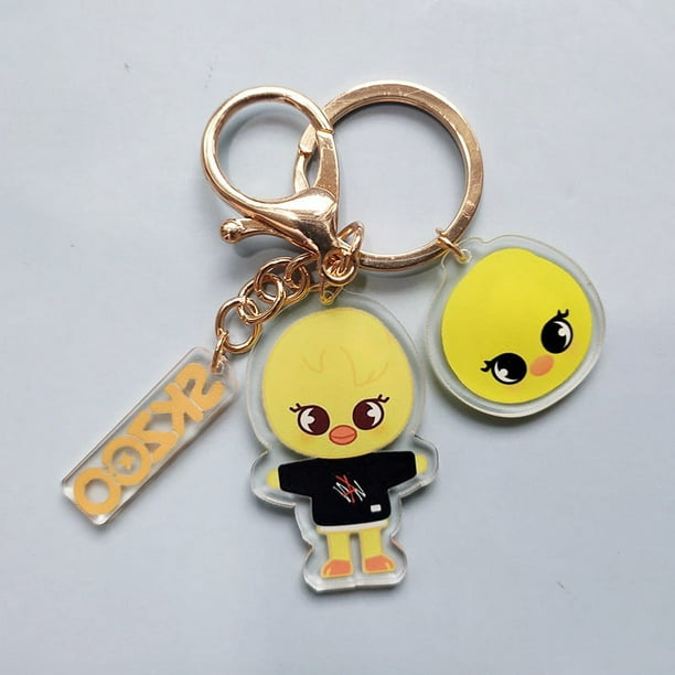 Skzoo Stray Kids Llaveros Stray Kids Cartoon Skzoo acrílico de doble cara llavero accesorios colgante joyería periférico