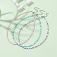 thumbnail image 2 of 3Pcs 3 Color Glass Seed Beaded Necklaces Set Zinc Alloy Jewelry Mixed Color 14.57 inch(37cm) 1Pc/color, 2 of 6
