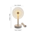 thumbnail image 3 of Small Table Lamp Flower Shaped Usb Powered Decorative Bedroom Night Light, 3 of 7