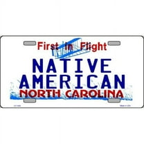 North Carolina State Background License Plates- Native American