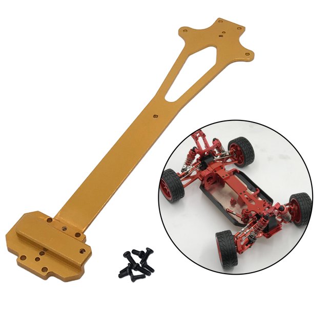 Placa de de piezas de metal para WLtoys 124018 124019 4WD RC Car Crawler Oro perfke Piezas de actualización WLtoys 124018