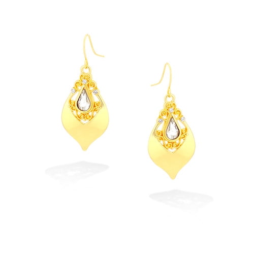 Gold plated teardrop earrings Clearance