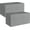 Gray, variant on Green Storage Cubes, 13x13 Storage Cube Bins with Handle, Cube Storage Organizer Bins for Shelves and Closet, Collapsible Storage Bins, 4-Pack
