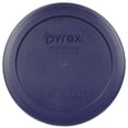 thumbnail image 3 of Pyrex 7200-PC 2 Cup Red Blue Orange Round Plastic Storage Lid Made in USA - 3 Pack, 3 of 4