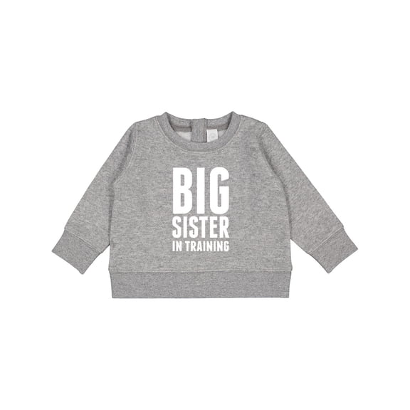 Inktastic Big Sister in Training Baby Sweatshirt