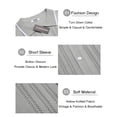 thumbnail image 5 of COOFANDY Men's Knit Button Down Shirt Vintage Short Sleeve Polo Shirts Casual Beach Tops, 5 of 6
