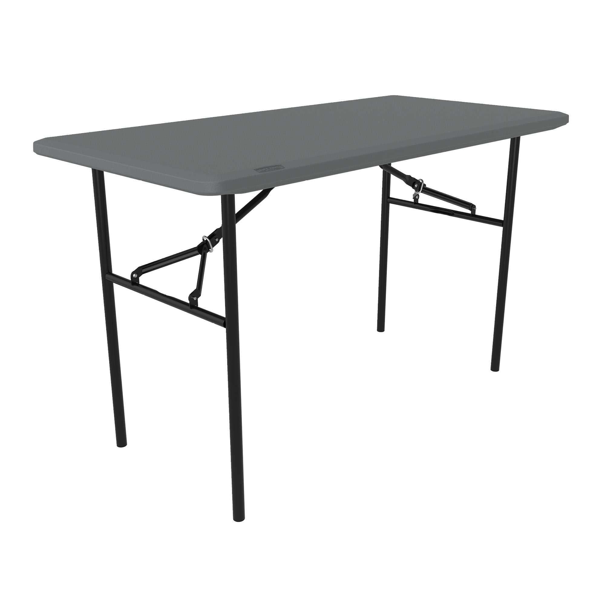 Lifetime 4Foot Folding Table (Essential) Gray 80694