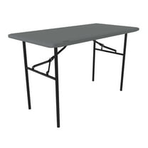 Lifetime 4 Foot Rectangle Folding Table for Indoor/Outdoor Use, Essential Gray Model 80694