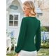 thumbnail image 5 of Blusas elegantes para mujer GRACE KARIN de manga larga verde oscuro XL, 5 of 7
