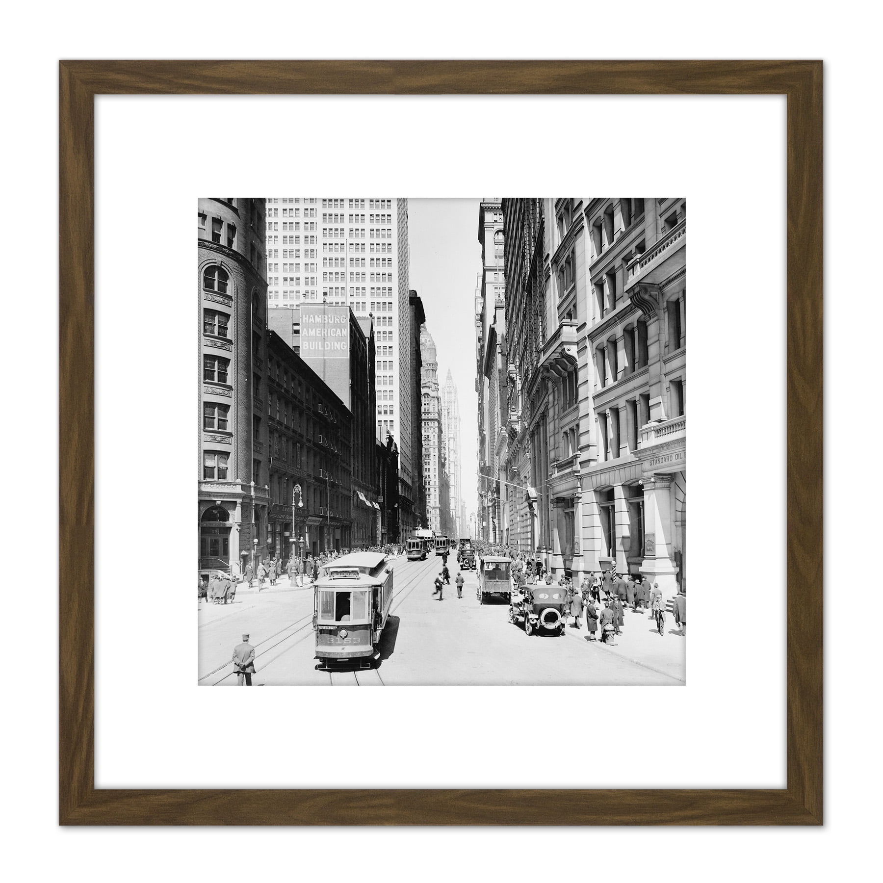 Artery8 Voka New York 7th Avenue Wandbild – Acryl-Kunst Im Holzrahmen, 16x16 Zoll, Bunt Und Dekorativ