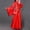 Red, variant on Summer School Uniform Dresses Girls Hanfu Performance Dress A-Line Princess Skirts Red Size 4-5 T