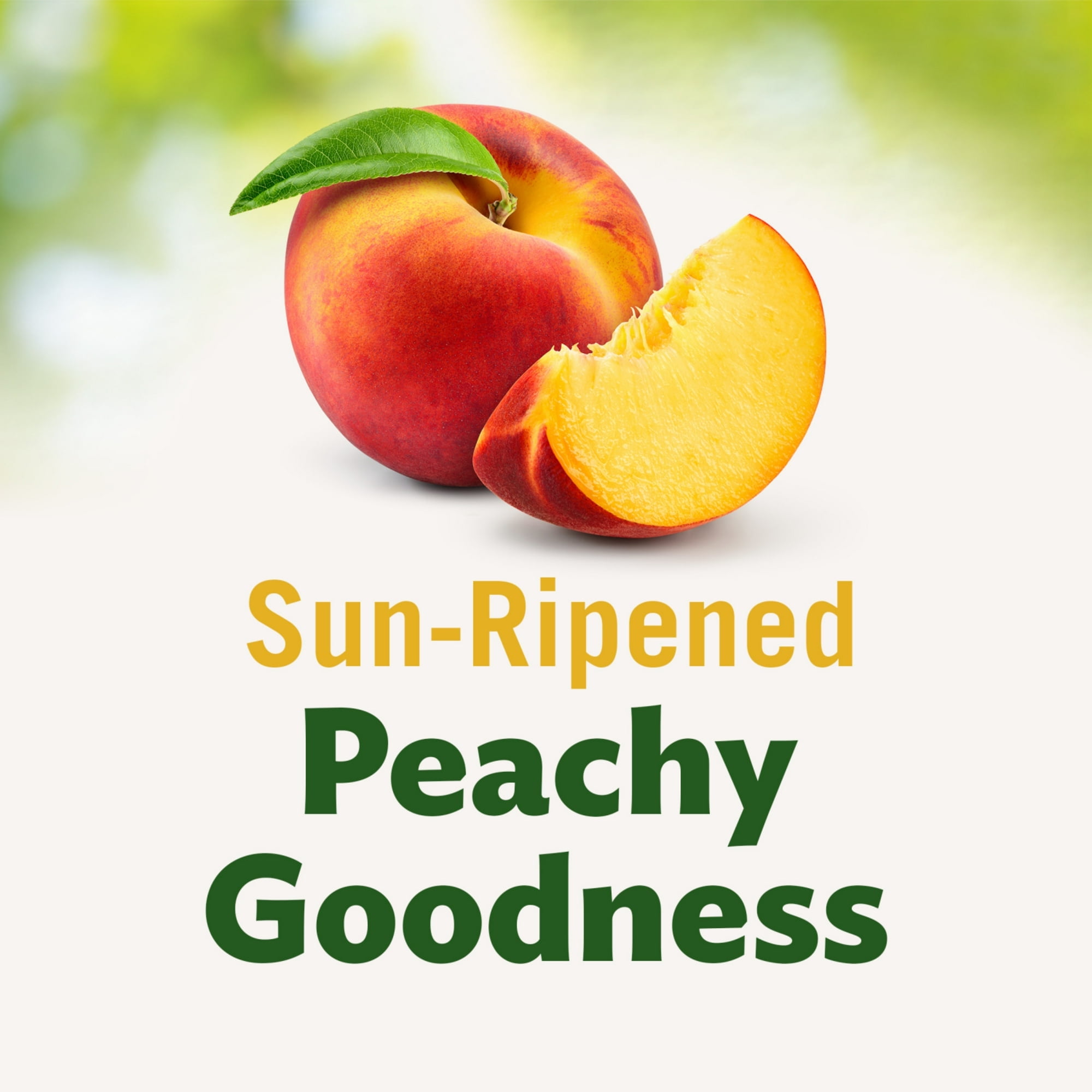 Del Monte Diced Peaches Fruit Cups No Sugar Added 3.75 oz (4 Cups) (Pack of 6)
