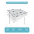 thumbnail image 5 of Quilts Full Size Bedding Set, Teal Blue Coastal Lightweight Quilted Comforter, Starfish Beach Nautical Coral Vintage Soft Reversible Bedspread Coverlet with Pillow Covers for All Season, 78" x 90", 5 of 7