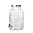 thumbnail image 4 of Hometrends Clear  Glass Beverage  Dispenser, 2 gallon ,2 piece, 4 of 5