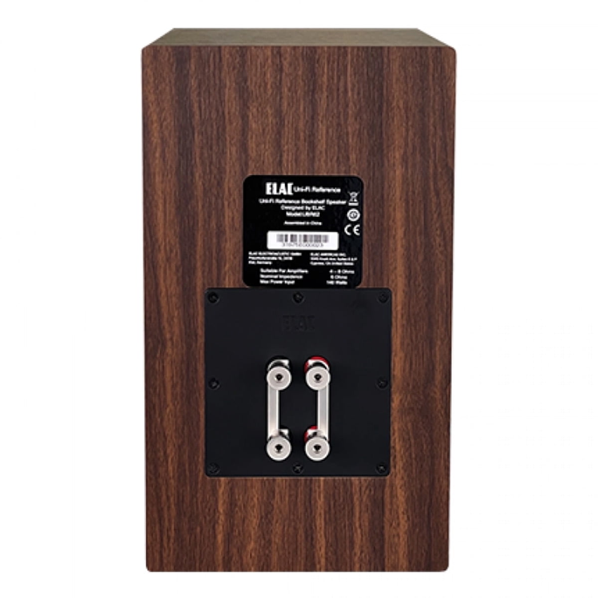 ELAC UBR62 6.5 Inch Bookshelf Speakers - Pair (Walnut/Black)