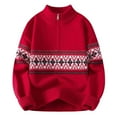thumbnail image 2 of Awdenio Sweaters for Men Quarter Zip Pullover Sweater Casual Zipper Stand-up Collar Sweater, 2 of 8