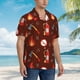thumbnail image 3 of Balery Fire Extinguisher Camisas hawaianas de manga corta para hombre, camisas playeras de corte holgado, camisas de vacaciones con botones,3X-Large, 3 of 7