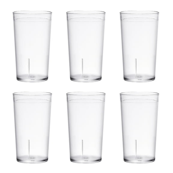 SIEYIO 6pcs Plastic Tumblers Drinking Glasses Unbreakable Kid Water Cups Shatterproof
