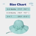 thumbnail image 2 of CAILDANL Baby Sun Hat UPF 50+ Bucket Hat with Cute Bow for Girls 0-5 Years 1 Pack 2 Pack, 2 of 8