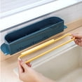 thumbnail image 4 of Oleegame 2PC Shower Soap Dish With Hook Sink Sponge Rack Stand Kitchen Faucet Storage Rack Sponge And Towel Rack Drain Basket Home Kitchen Cleaning Tools Blue, 4 of 9