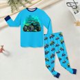 thumbnail image 3 of Paguaki Boys Pajama Kids Long Sleeve Cartoon Turck Pajamas Set Soft Clothes Sleepwear, 3 of 7
