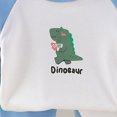 thumbnail image 4 of TOWED22 Infant Toddler Clothes Set Long Sleeve Graphic Round Neck Soft T-Shirt Jogger Pants Fall Winter Warm Outfits 2Pcs(Blue,5-6 Y), 4 of 6