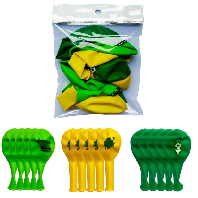 St. Patricks Day St. Patrick's Day Balloons 12 Inch St. Patrick's Day Latexes Balloons for St. Patrick's Day Themed Latexes Balloons Party Balloons for Party Sets-15 Pcs St. Patricks Day for Kids
