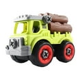 thumbnail image 4 of Childrens DIY Green Disassembled Farmer Car Boy And Girl Fun Assembling Model Toy Car, 4 of 9