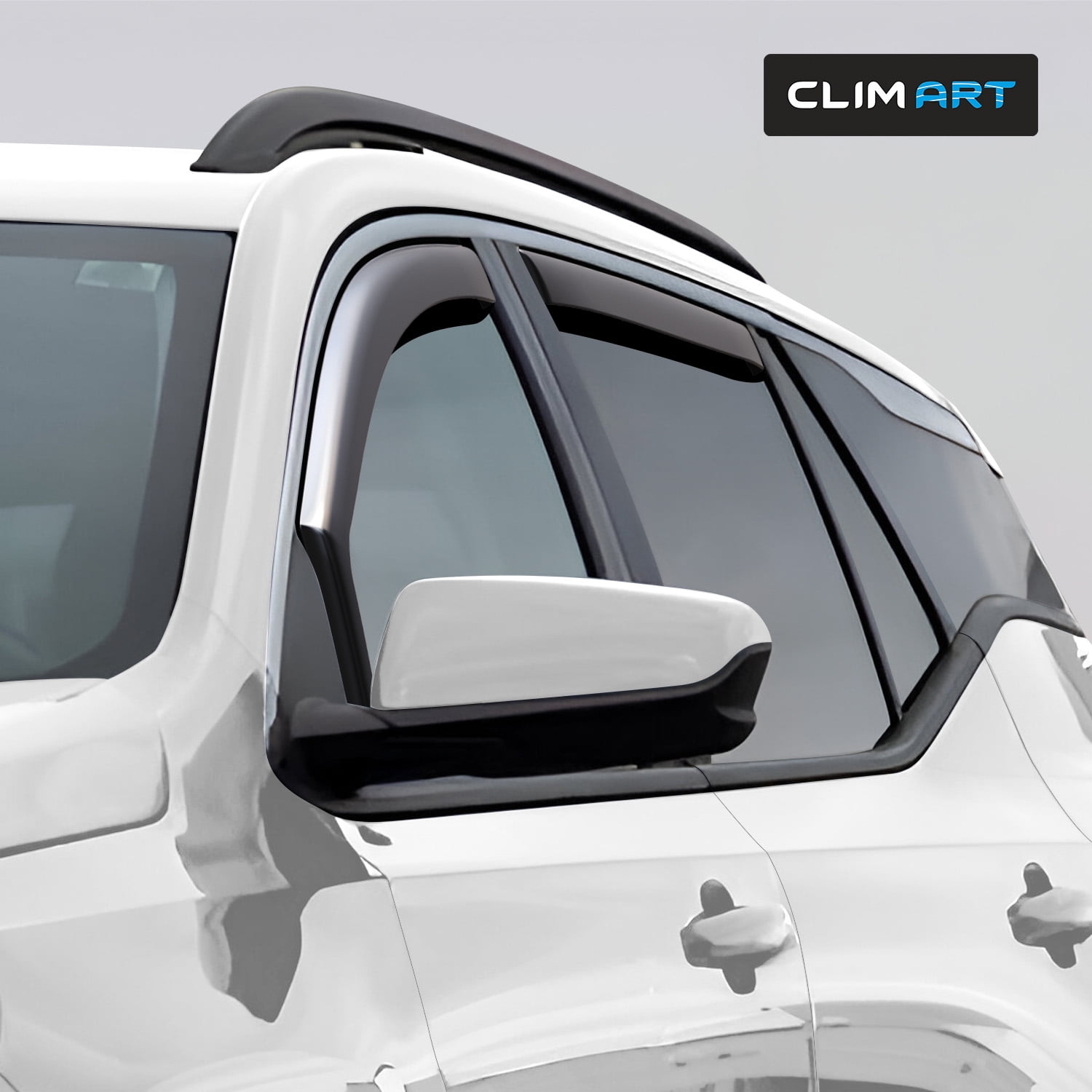 CLIM ART in-Channel Incredibly Durable Rain Guards for GMC Terrain 2018-2024, Original Window Deflectors, Vent Window Visors, Vent Deflector, 4 pcs. - 618091