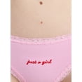 thumbnail image 3 of No Boundaries Cotton Lace Hi Cut Bikini Women's and Women's Plus, Sizes XS-XXXL, 3 of 4