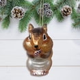 thumbnail image 4 of Chipmunk Glass Christmas Tree Ornament, 4 of 5