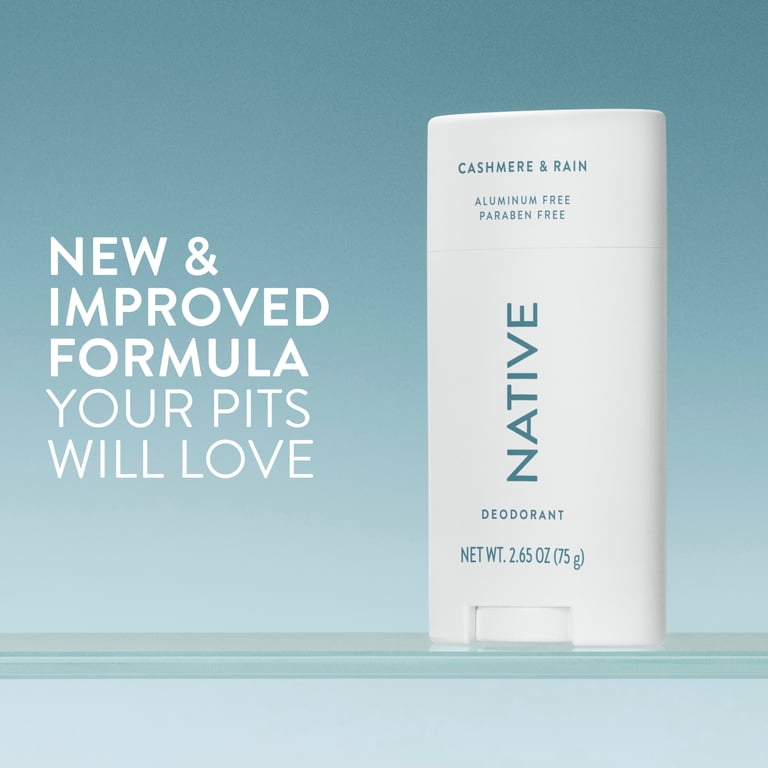 Native, Deodorant, Aluminum Free, Cashmere and Rain, 2.65 oz