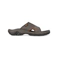 thumbnail image 2 of TEVA Mens Gray Color Block Mixed Media Traction Padded Water Resistant Katavi 2 Open Toe Slip On Leather Slide Sandals Shoes 9, 2 of 4