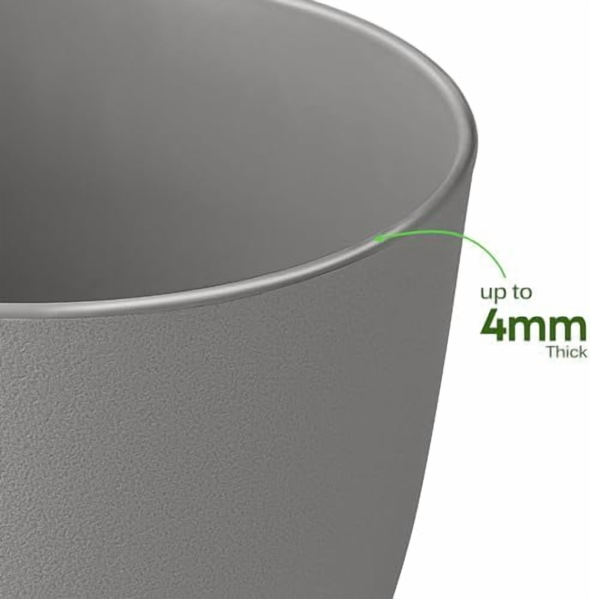 Plant Pots 8 Inch Set of 2, Flower Pots with Multi Mesh Drainage Holes, Planters for Indoor Outdoor Garden Plants and Flowers