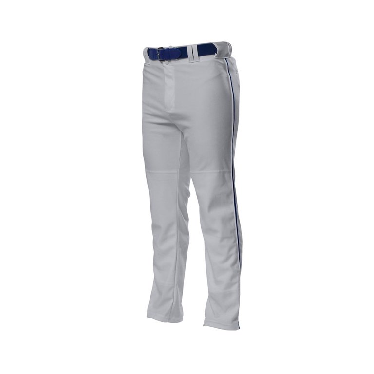 Pantalon Baseball Homme Teamwork Athletic Apparel – Gris/bleu Passepoil – Taille M (32-34)