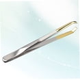 thumbnail image 3 of WESIEVYA Extensions de Cils Pinces Coudes Courbés en Acier Inoxydable Épilation Lot de 1, 3 of 8