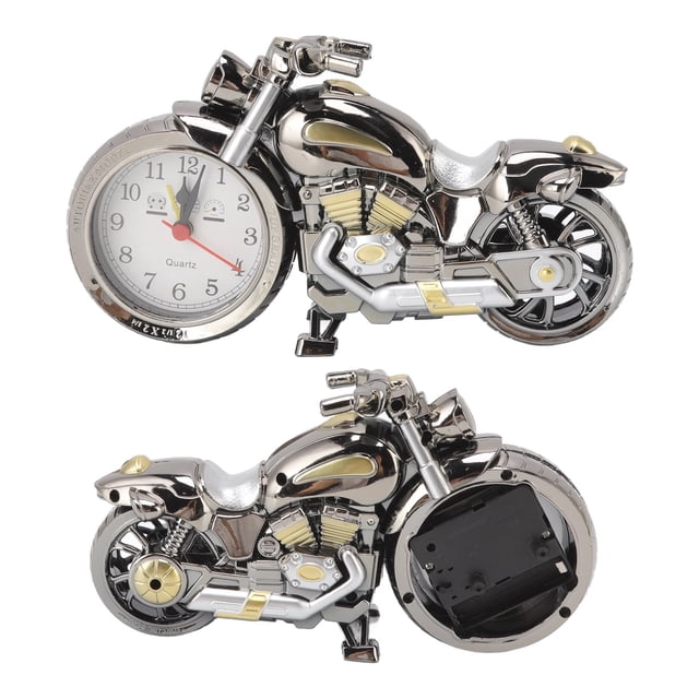 RelOJ Despertador de Motocicleta, Modelo Único de Motocleta Vintage, Sonido Fuerte, Hora Precisa Con Material de Primera, Para Uso en El Hogar, la Oficina y