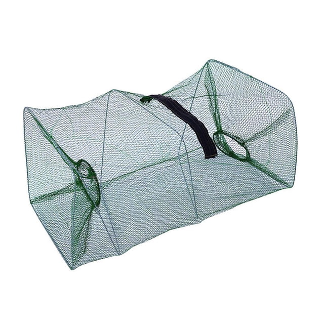 Red de pesca portátil, jaula de malla para camarones y peces, trampa para peces fundida, red plegable Ehuebsd Para Estrenar