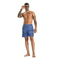 thumbnail image 6 of APTRO Mens Swim Trunks With 2 in 1 Compression Liner 5.5"Board Shorts Quick Dry Swimming Bathing Suit Summer Beach Shorts Blue 01 M, 6 of 7