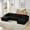 Black, variant on MAYEERTY Corduroy U-Shape Cloud Sectional Sofa, Minimal Luxury Modular Couches for Living Room, 133*66*26"Black