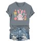 thumbnail image 3 of TaTaai Short Sleeve T Shirt for Women Easter Print Round Neck Casual Loose Fit Soft Stretchy Tee Cute Fashion Top for Spring Holiday Party Daily Casual Wear Gift, 3 of 6