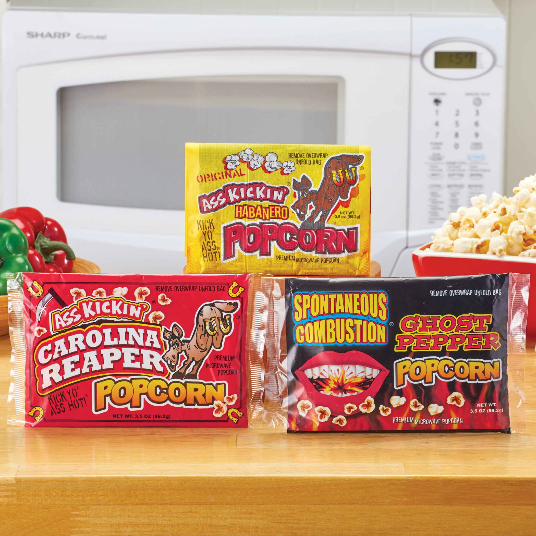 Super Hot Microwave Popcorn - Set of 3 - Food Gift Set - Walmart.com