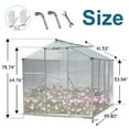 thumbnail image 2 of Greenhouse, 6x8 FT Greenhouse for Indoor, 2 Vent Window with Door Walk-in Hobby Greenhouse Aluminum Hot House for Outdoor Garden Backyard, Plant Greenhouses, Portable Heavy Duty Garden Greenhouse, 2 of 6
