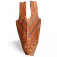 thumbnail image 3 of Ethnic Reusable Grocery Bag, Aztec Tribal Bohemian Geometric Repeated Forms in Modern Tones, Printed Fabric Grocery Bag Practical and Simple Everyday Use, Orange Dark Magenta and Blue, by Ambesonne, 3 of 4