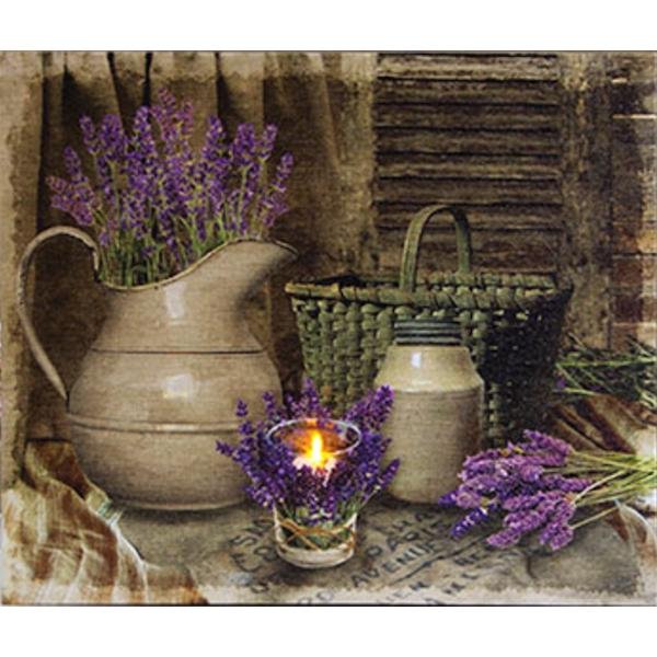 Timeless By Design 122 13 5 X 16 X 1 Lavender Days Battery Operated Led Lighted Canvas Batteries Not Included Walmart Com