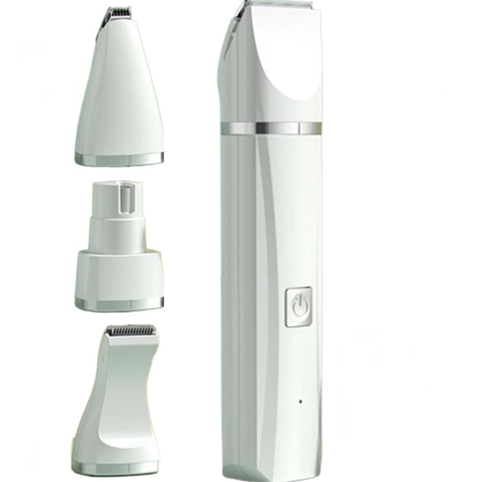 Tickle Paw 4 in 1 Electric Pet Grooming Kit Hair Trimmer Clippers & Nail Grinder for Dogs & Cats Ultra-Quiet Waterproof with Powerful Motor & Precision Blades