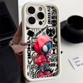 thumbnail image 3 of Marvel-Funda de silicona líquida para teléfono móvil, carcasa suave de Deadpool, Spiderman Boy, para Apple iPhone 11, 12, 13, 14, 15 Pro Max, 16 Plus, 3 of 5
